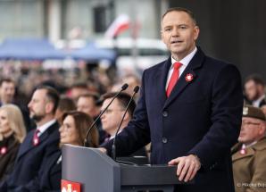 [VIDEO] Obchody 107 rocznicy Odzyskania Niepodległości z udziałem Prezydenta Karol Nawrockiego