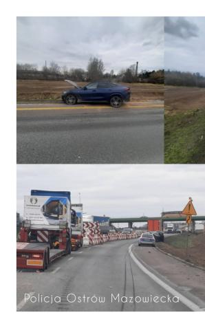 11 500 zł tyle łącznie grzywny otrzymał nietrzeźwy obywatel litwy, który  doprowadził do kolizji na s-8 w Ostrowi Mazowieckiej