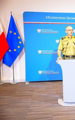 Bezpieczeństwo polskiej granicy – briefing wiceministra Macieja Wąsika