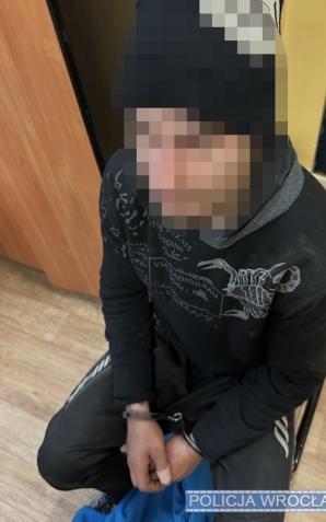 Agresor, który w biały dzień zaatakował starszą kobietę w centrum Wrocławia został zatrzymany