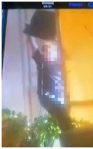 [VIDEO] Obywatel USA wyrzucił telewizor z czwartego piętra wprost pod nogi przechodzącego ojca z małym dzieckiem