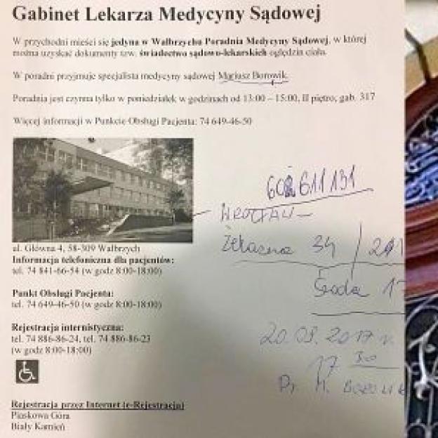 Czy Prezes Sądu w Kłodzku panuje nad tym, co dzieje się w podległej mu instytucji? Dlaczego toleruje ingrorancję Biegłego Lekarza Sądowego Mariusza Borowika, któremu płaci z publicznych pieniędzy?