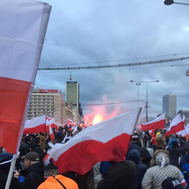 [VIDEO] PATRIOT24 EXCLUSIVE: Hymn Narodowy i początek Marszu Niepodległości - 11.11.2017