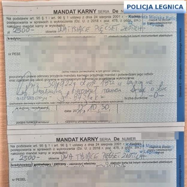 5000 zł mandatu za jazdę na rowerze