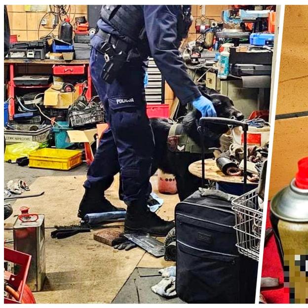 [VIDEO] Świdniccy policjanci zatrzymali 2 osoby związane z wytwarzaniem i posługiwaniem się materiałami wybuchowymi