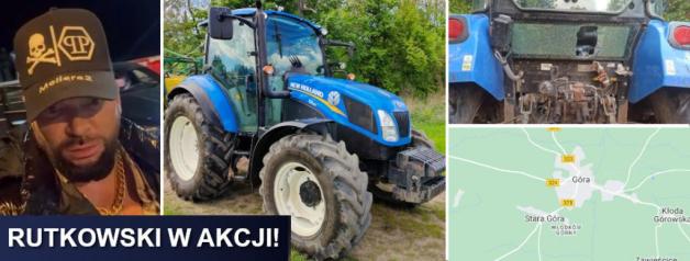 RUTKOWSKI W AKCJI: Poszukiwania skradzionego ciągnika New Holland t4.85 – Nagroda 50 tysięcy złotych za pomoc