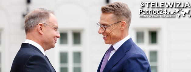 [VIDEO] O bezpieczeństwie w kontekście ataków hybrydowych ze strony Białorusi i Rosji podczas wizyty Prezydenta Finlandii w Polsce rozmawiał Prezydent RP Andrzej Duda