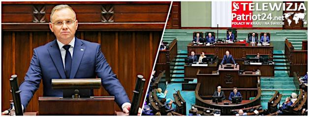 [VIDEO] Orędzie Prezydenta RP w Sejmie