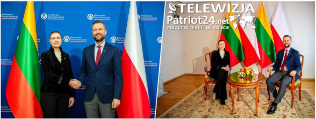 [VIDEO] Ministrowie obrony Polski i Litwy o ścisłej współpracy w ramach Tarczy Wschód i Bałtyckiej Linii Obrony