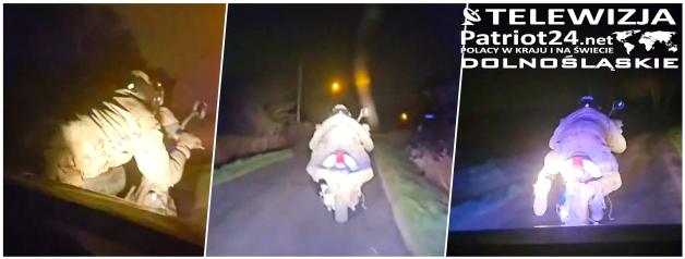 [VIDEO] Uciekał motorowerem przed trzebnickimi policjantami. 28-latek był nietrzeźwy i posiadał zakaz prowadzenia pojazdów mechanicznych